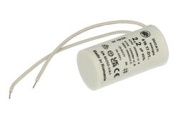Capacitor; polypropylene; motor; 41617D106; 2,2uF; 475V; fi 28x55mm; with cables; Ducati; RoHS