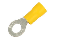 Cord end terminal; M6; ring; insulated; 01103-RV5.5-6; yellow; straight; for cable; 4÷6mm2; tinned; crimped