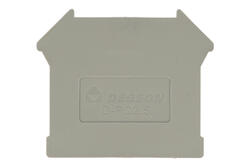 End cover; for DIN rail terminal blocks; PC2.5-D; grey; Degson; RoHS