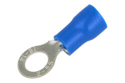 Cord end terminal; M5; ring; insulated; 01103-RVS2-5; blue; straight; for cable; 1,5÷2,5mm2; tinned; crimped