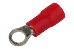 Cord end terminal; M3,5; ring; insulated; 01103-RVS1.25-3.5; red; straight; for cable; 0,5÷1,5mm2; tinned; crimped