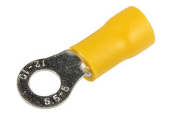 Cord end terminal; M5; ring; insulated; 01103-RV5.5-5; yellow; straight; for cable; 4÷6mm2; tinned; crimped