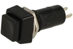 Przełącznik; przyciskowy; PBS12AB; ON-OFF; czarny; bez podświetlenia; do lutowania; 2 pozycje; 1A; 250V AC; 12mm; 31mm