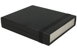 Enclosure; multipurpose; HM1598BBBK; ABS; 154mm; 179mm; 36mm; IP54; black; with aluminium panel; Hammond; RoHS