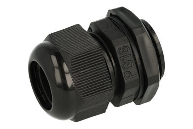 Dławnica; PG16; nylon; IP68; czarny; PG16; 8÷13mm; 22,5mm; z gwintem PG; Howo; RoHS; UL94-V0
