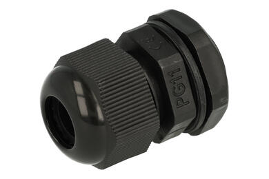 Dławnica; PG11; nylon; IP68; czarny; PG11; 5÷10mm; 18,9mm; z gwintem PG; Howo; RoHS