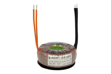 Transformator; toroidalny; TTS100/Z 230/19V; 100VA; 230V; 19V; 5,26A; przewody; Breve