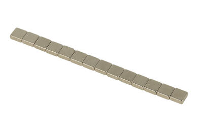 Magnet; cuboid; N38; 5mm; 5mm; 2mm; nickel plated; Neodymium