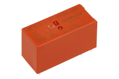 Przekaźnik; elektromagnetyczny miniaturowy; RT33L024; 24V; DC; 1 styk zwierny; 16A; 250V AC; 16A; 24V DC; do gniazda; do druku (PCB); TE Conectivity; RoHS