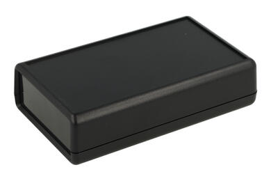 Enclosure; for instruments; handheld; G529B(BC)-1$; ABS; 112mm; 66,5mm; 28mm; black; with battery compartment; RoHS; Gainta; 1 front panel $=22,9mm