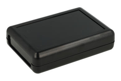 Enclosure; handheld; for instruments; G909B; ABS; 105mm; 75mm; 26,4mm; black; with battery compartment; RoHS; Gainta; 1 front panel