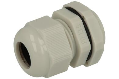 Dławnica; PG13,5-12; nylon; IP68; jasnoszary; PG13,5; 6÷12mm; 20,4mm; z gwintem PG; RoHS