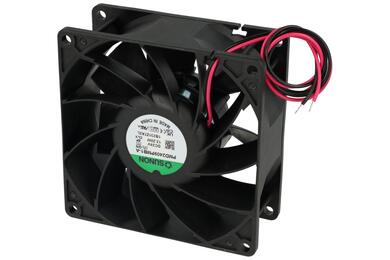 Wentylator; PMD2409PMB1-A(2).GN; 92x92x38mm; kulkowe; 24V; DC; 12,2W; 207m3/h; 57,6dB; 510mA; 4900RPM; 2 przewody; Sunon; RoHS; 300mm