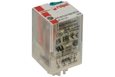 Relay; electromagnetic industrial; R15-2013-23-1024 WTLD; 24V; DC; 3PDT; 10A; for socket; Relpol; RoHS