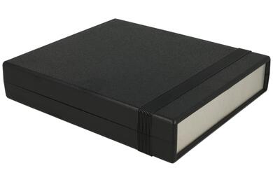 Enclosure; multipurpose; HM1598BBBK; ABS; 154mm; 179mm; 36mm; IP54; black; with aluminium panel; Hammond; RoHS