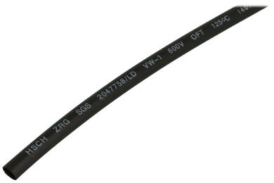 Heat shrinkable tube; LH040; 4mm; 2mm; black; 2:1