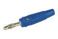 Wtyk bananowy; 4mm; 25.411.5; niebieski; 56,5mm; wtykany (gniazdo bananowe 4mm); przykręcany; 24A; 60V; mosiądz niklowany; PVC; Amass; RoHS; 1.126