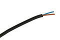 Wire; mains; H03VV-F (OMYo); 2x0,75mm2; stranded; Cu; black; round; PVC; 5,3mm; 300/300V; Elpar; RoHS
