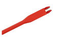 Test clip; 20.171.1; crocodile type; 13mm; red; 184mm; pluggable (4mm banana socket); 10A; 1000V; nickel plated brass; PA; Amass; RoHS