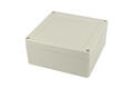 Enclosure; multipurpose; ZP135.135.60JH TM ABS; ABS; 135mm; 135mm; 60mm; light gray; with brass bushing; hermetic; Kradex; RoHS