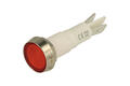 Indicator; FL1P-10NJ- 4_BRX024V; 10mm; LED 24V backlight; red; 6,3x0,8mm connectors; silver; IP67; 51mm; FILN; RoHS