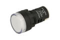 Kontrolka; FL1P-22NA- 1_AWXX230V; 22mm; podświetlenie LED 230V; biały; śrubowe; czarny; IP67; 38mm; FILN; RoHS