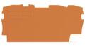 End cover; 2002-1392; orange; Wago; RoHS