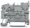 Connector; DIN rail mounted; disconnect option; 2022-1201; light gray; spring; 0,2÷4mm2; 20A; 600V; 1 way; Wago; RoHS