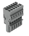 Connector; pluggable; 769-106; 6 ways; R=5,00mm; 45,2mm; 32A; 500V; for cable; straight; for all wire types; spring; 0,08÷4mm2; light gray; Wago; RoHS