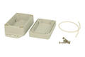 Enclosure; multipurpose; ZP90.60.40UJH TM ABS; ABS; 61,3mm; 90mm; 39,9mm; IP65; light gray; with brass bushing; hermetic; Kradex; RoHS