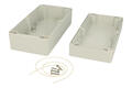 Enclosure; multipurpose; ZP200.100.75JH TM ABS; ABS; 100mm; 200mm; 75mm; IP65; light gray; with brass bushing; hermetic; Kradex; RoHS