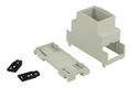 Enclosure; DIN rail mounting; ZD1002J ABS V0; ABS; 36mm; 90mm; 67mm; light gray; Kradex; RoHS; no gasket; UL94-V0