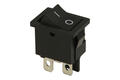 Switch; rocker; FL3-KCD1-104; ON-ON; 1 way; black; no backlight; bistable; 4,8x0,8mm connectors; 13x19,2mm; 2 positions; 6A; 250V AC; FILN