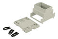Enclosure; DIN rail mounting; ZD1004J ABS V0; ABS; 71,6mm; 89,8mm; 65,2mm; light gray; Kradex; RoHS; no gasket; UL94-V0