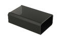 Enclosure; multipurpose; P125.80.40; aluminum; 125mm; 80mm; 40mm; black; black ABS ends; removable panel; RoHS