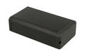 Enclosure; multipurpose; P125.80.40; aluminum; 125mm; 80mm; 40mm; black; black ABS ends; removable panel; RoHS