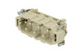 Plug; Han E; 09310062601; 6 ways; 16B; polycarbonate; straight; screw; 35A; 690V; grey; silver plated; 1,5÷6mm2; Harting; RoHS