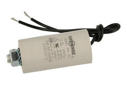 Capacitor; motor; CBB60 3uF/450VAC; 3uF; 450V; fi 28x55mm; with cables; screw with a nut; Shenge; RoHS
