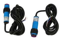 Sensor; photoelectric; G18-3C5PC; PNP; NO/NC; barrier type (transmitter-receiver); 5m; 10÷30V; DC; 200mA; cylindrical plastic; fi 18mm; with 2m cable; Greegoo; RoHS