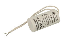 Kondensator; polipropylenowy; silnikowy (rozruchowy); 416172306; 1,5uF; 475V; fi 28x55mm; z przewodami; Ducati; RoHS