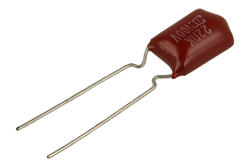 Capacitor; polyester; MKT; 22nF; 100V; MPEM; PEI-223K2AT05AT; 10%; 5mm; tape; -40...+85°C; Eurotronic; RoHS
