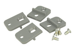 Mounting bracket; MF-001DG; ABS; dark gray; 26,7x36,8mm; Gainta; RoHS