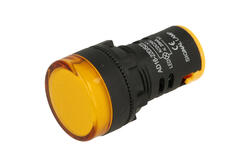 Kontrolka; FL1P-22NA- 1_AYXX024V; 22mm; podświetlenie LED 24V; żółty; śrubowe; czarny; IP67; 38mm; FILN; RoHS