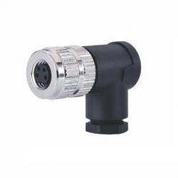 Gniazdo; KLS15-M12 A-TR203-PG7; M12-3p; 3 tory; kątowe 90°; śrubowy; 0,25mm2; na przewód; czarny; IP67; 4A; 60V; KLS; RoHS