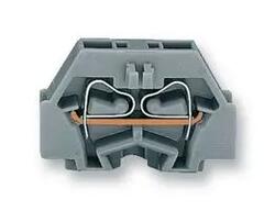 Connector; panel mounted; 260-301; 1 way; 17,2mm; 18A; 400V; screw; vertical; screwless; spring; 0,08÷1,5mm2; light gray; Wago; RoHS