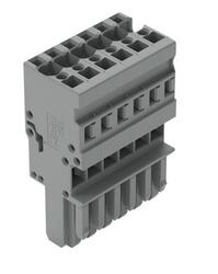 Connector; pluggable; 769-106; 6 ways; R=5,00mm; 45,2mm; 32A; 500V; for cable; straight; for all wire types; spring; 0,08÷4mm2; light gray; Wago; RoHS