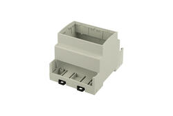 Enclosure; DIN rail mounting; ZD1004J ABS V0; ABS; 71,6mm; 89,8mm; 65,2mm; light gray; Kradex; RoHS; no gasket; UL94-V0