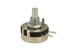 Potencjometr; osiowy; jednoobrotowy; mono; WTH118-1A 2W B1M; 1Mohm; liniowa; 20%; 2W; oś fi 6,00mm; 20mm; metal; gładka; 270°; węglowy; lutowany