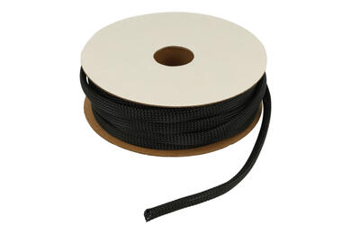 Polyester braid; CYG-PET10 BOX; black; rol length 15mkb; fi 9,5÷13mm; CYG/KTG