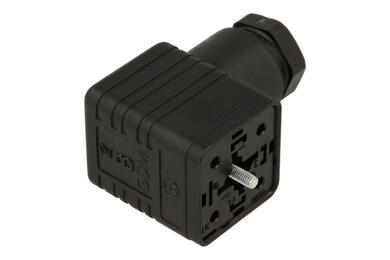 Socket; electrovalve; GDM3011 931952100; 4 ways; A format; polyamide (PA); angled 90°; for cable; screw; with PG11 cable gland; 16A; 250V; 1,5mm2; IP65; Hirschmann